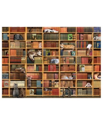 Cobble Hill The Cat Library 1000 Piece Jigsaw Puzzle