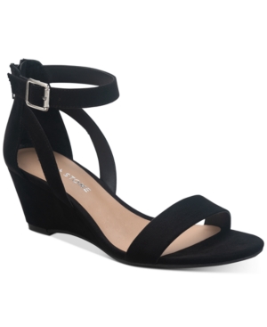 image of Sun + Stone Jossie Wedge Sandals, Created for Macy-s Women-s Shoes
