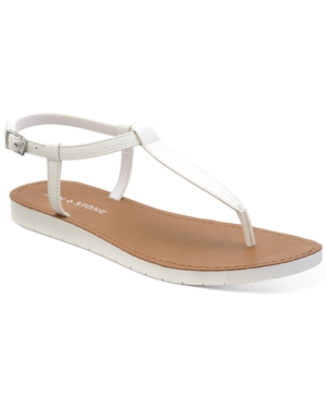 image of Sun + Stone Kristi T-Strap Flat Sandals, Created for Macy-s Women-s Shoes