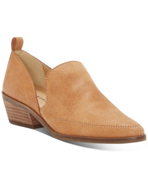 Lucky Brand Women's Mahzan Chop-out Pointed Toe Loafers In Tan