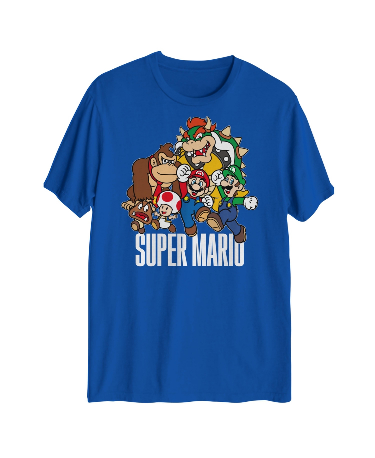 Super Mario Group Men's Graphic T-Shirt - Royal