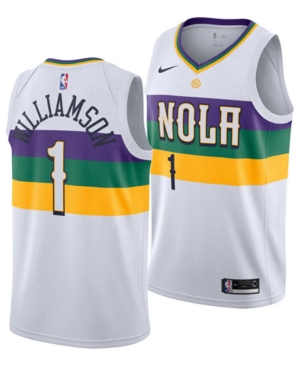 Men's Nike Zion Williamson White New Orleans Pelicans Swingman Jersey Size: Large