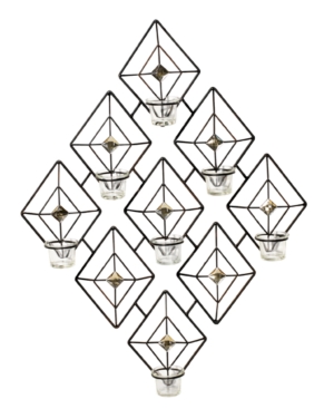 Elements Home Decor, Elements Diamond Gem 7 Tea Light Wall Sconce