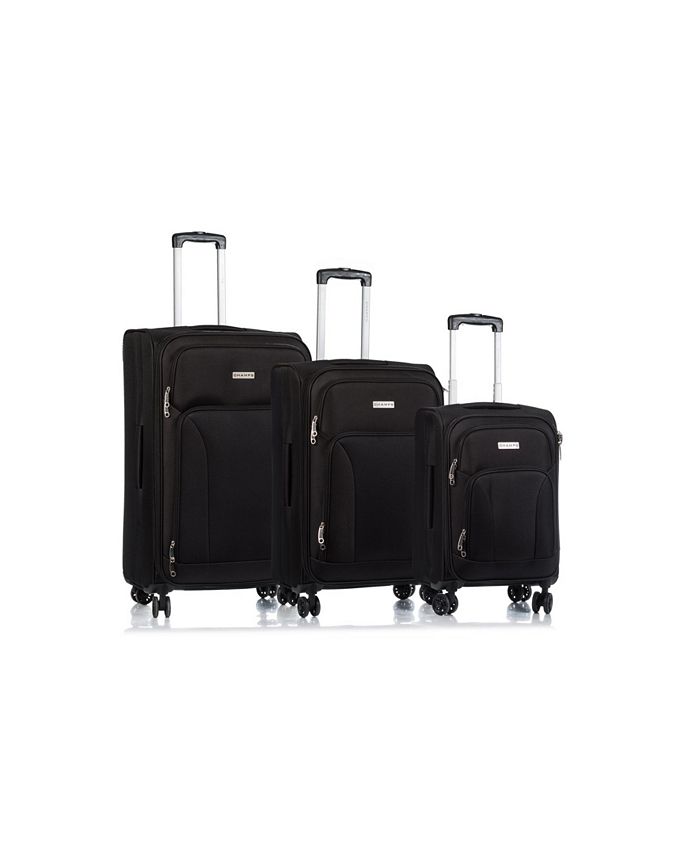 CHAMPS 3 Pc. Travelers Softside Luggage Set Macy s