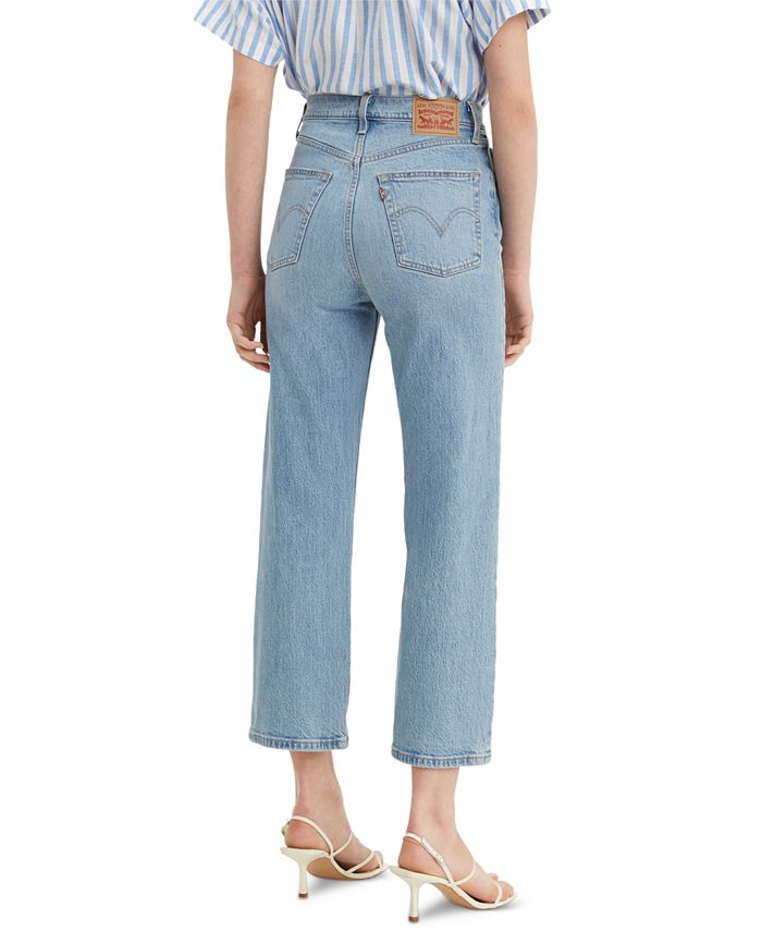 Levi's Ribcage High-Rise Straight-Leg Jeans - Macy's