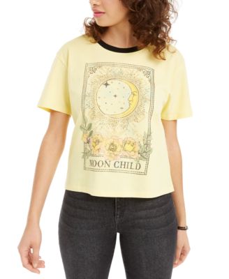 Rebellious One - Juniors' Cotton Moon Child Graphic T-Shirt
