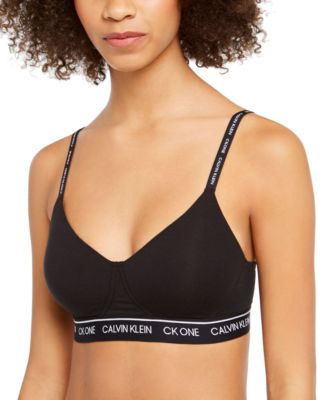Calvin Klein CK One Cotton Wirefree Bralette QF6094 \u0026 Reviews - All Bras -  Women - Macy's
