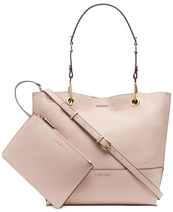 Calvin Klein Sonoma Reversible Tote with Pouch & Reviews - Handbags &  Accessories - Macy's