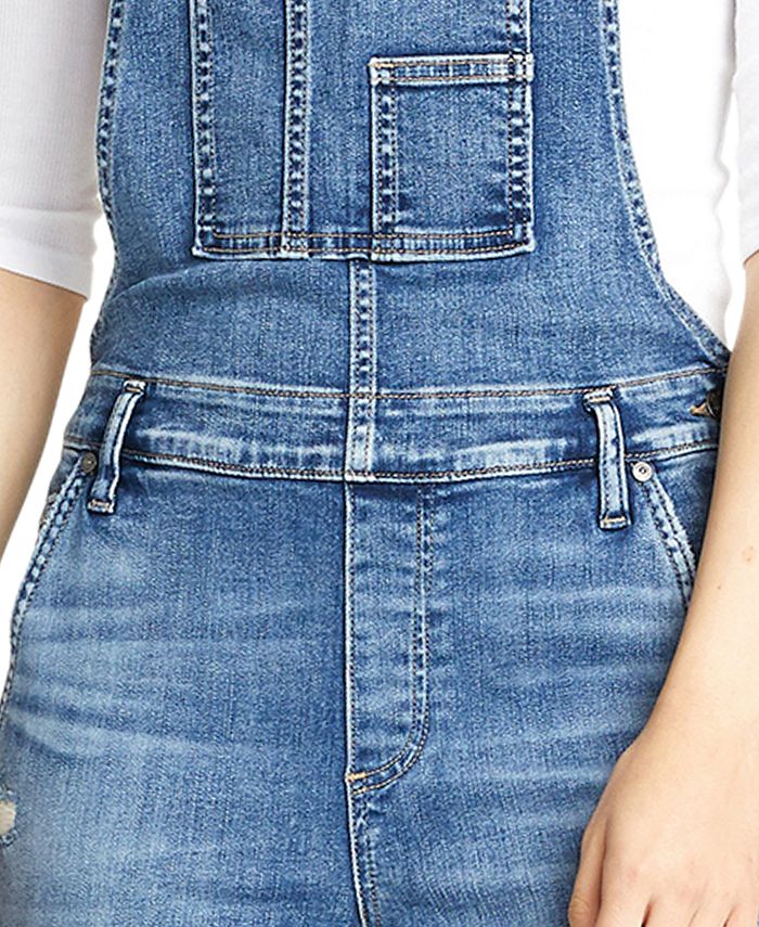 Silver Jeans Co. Ripped Denim Overalls Macy's