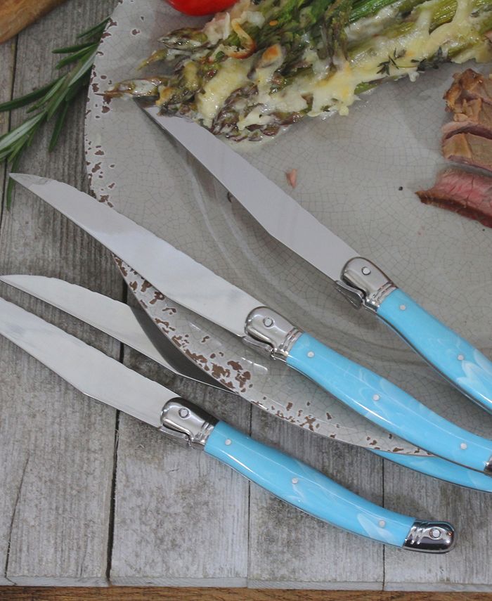 French Home 4 Turquoise Steak Knives Macy's
