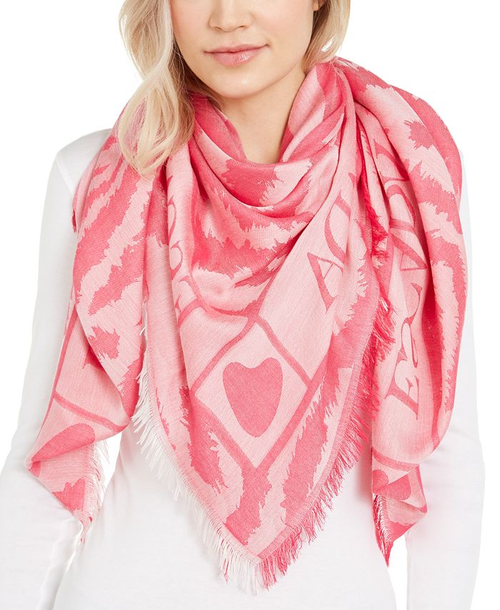Escada Fringed Patterned Scarf Macy's