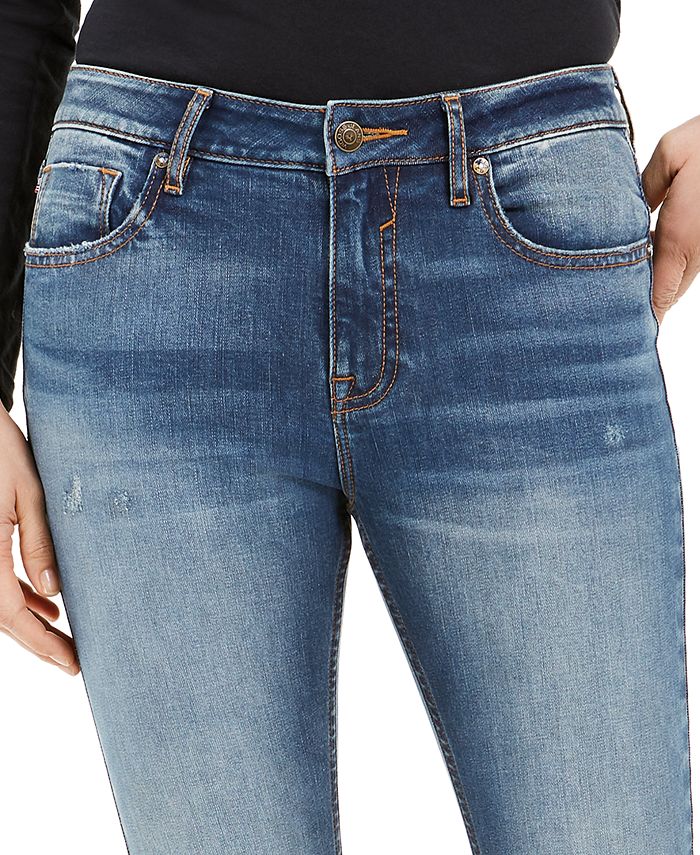 Vigoss Jeans Ripped Cropped Jeans - Macy's