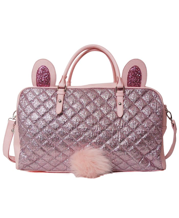 OMG! Accessories Glitter Bunny Duffle Bag Macy's