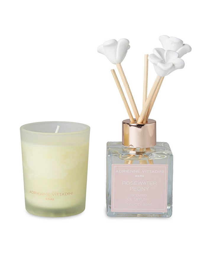 Adrienne Vittadini Oil Difuser & Candle Gift Set - Macy's