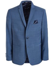 Solid Blue Suit Jacket, Big Boys 