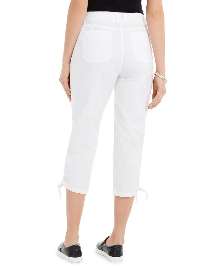 Style & Co Tie-Hem Capri Pants, Created for Macy's & Reviews - Pants ...