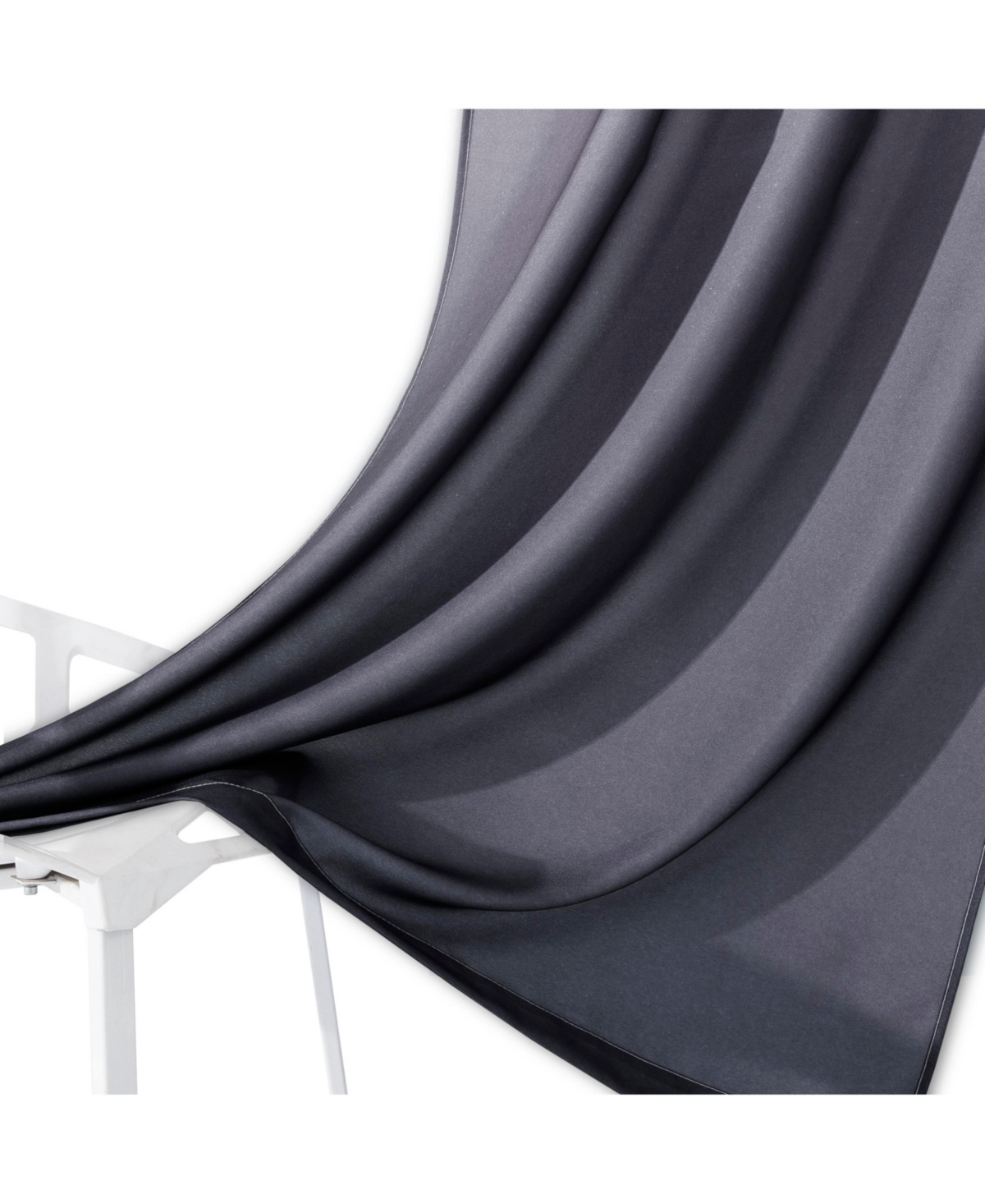Dainty Home Ombre Darkening Curtains, Curtains for Living Room and Bedroom Black 40" W x 84" L Set of 2 Machine Washable Blackout Curtain