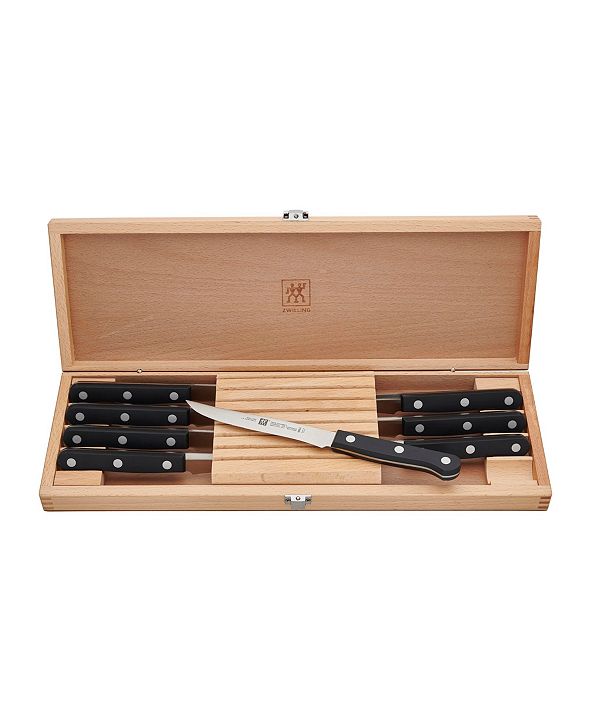 J.A. Henckels Zwilling TWIN Gourmet Steak Knives, 8Piece Riveted Set