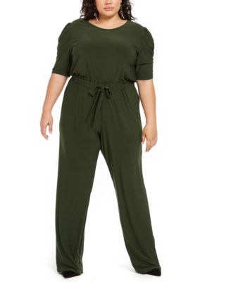 plus size emerald green jumpsuit