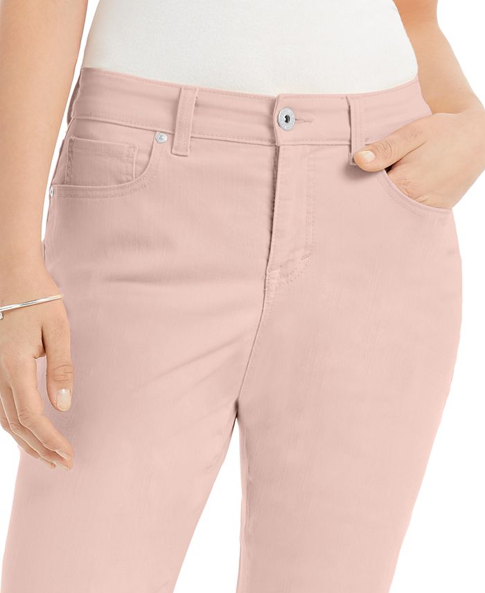 Style & Co Petite Curvy-Fit Cuffed Capri Jeans, Created for Macy's - Macy's