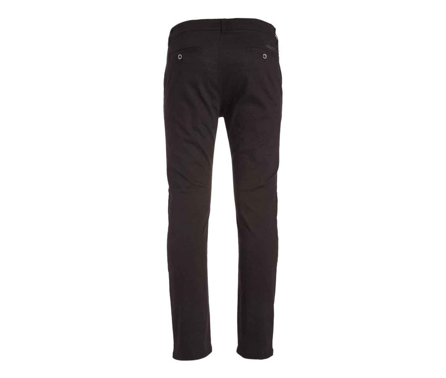 Мужские брюки Galaxy By Harvic Slim Fit Cotton Stretch Chino, цвет: Чёрный — фото 2