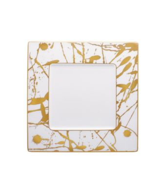 Raptures Gold Square Plate