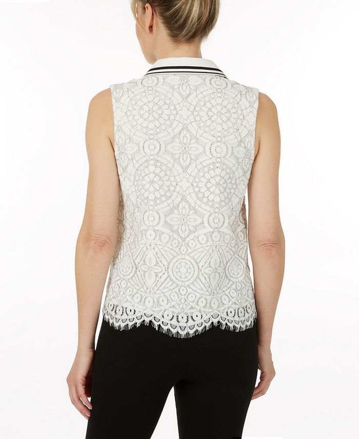 Laundry by Shelli Segal Sleeveless Lace Top Macy's