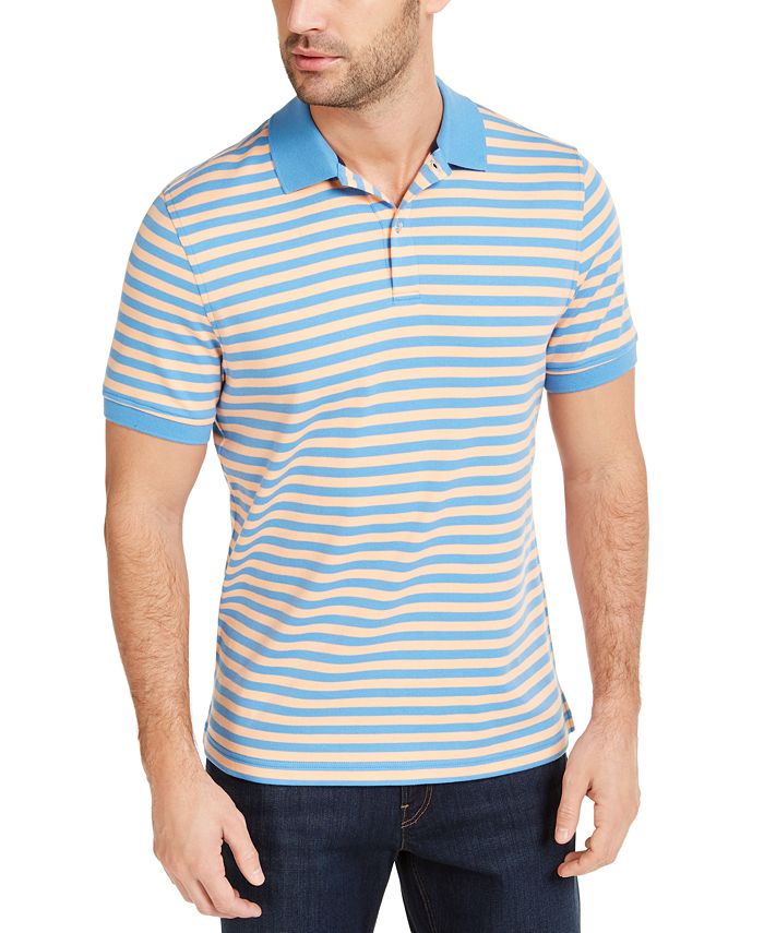 drunk promising Bridge pier Club Room Men's Striped Interlock Polo Shirt, Created for Macy's & Reviews  - Polos - Men - Macy's