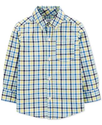 Carter's - Toddler Boys Cotton Plaid Shirt