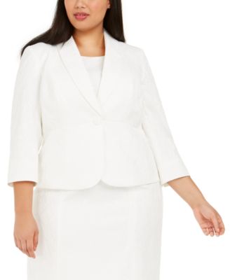 macy's plus size jacket dresses