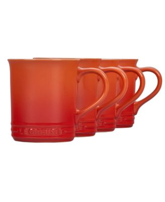 14 oz. Stoneware Set of Four Coffee Mugs