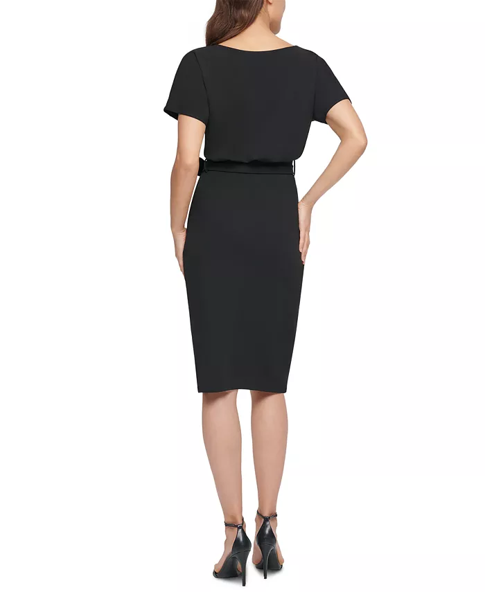 Blouson Wrap Dress - thumbnail 2