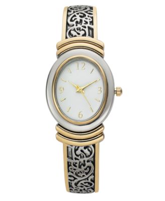 Charter Club - Women's Two-Tone Cuff Bracelet Watch 28mm
