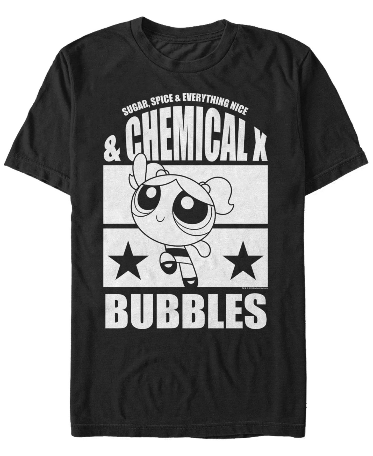 Мужская рубашка Fifth Sun Powerpuff Girls Bubbles Short Sleeve T, цвет: Чёрный — фото 1