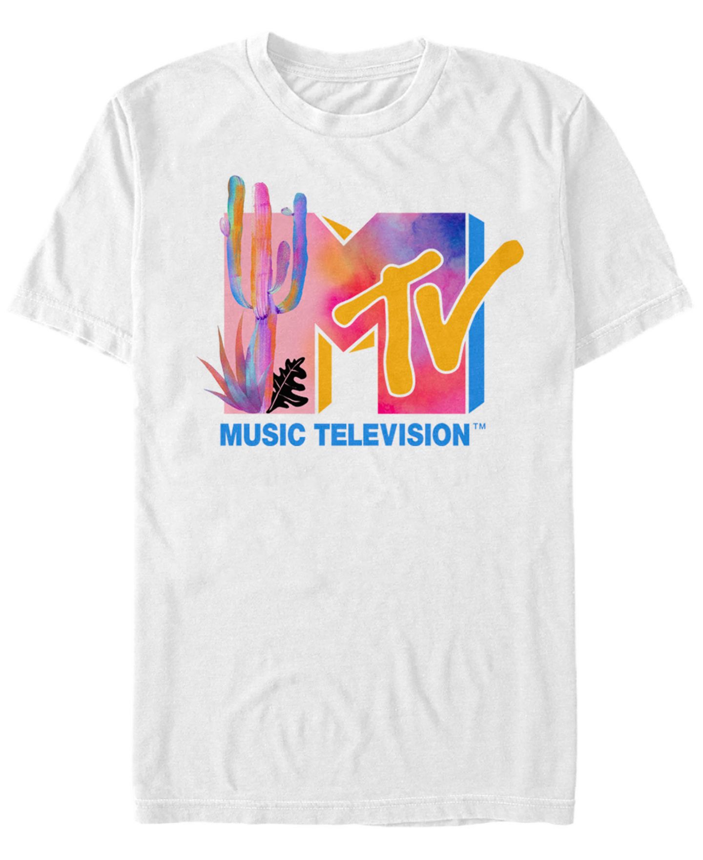Мужская рубашка Fifth Sun Colorful Desert Water Color Logo Short Sleeve T, цвет: Белый — фото 1