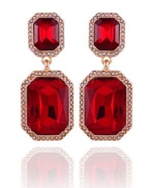 image of T Tahari Holiday Sparkle Drop Clip Earring