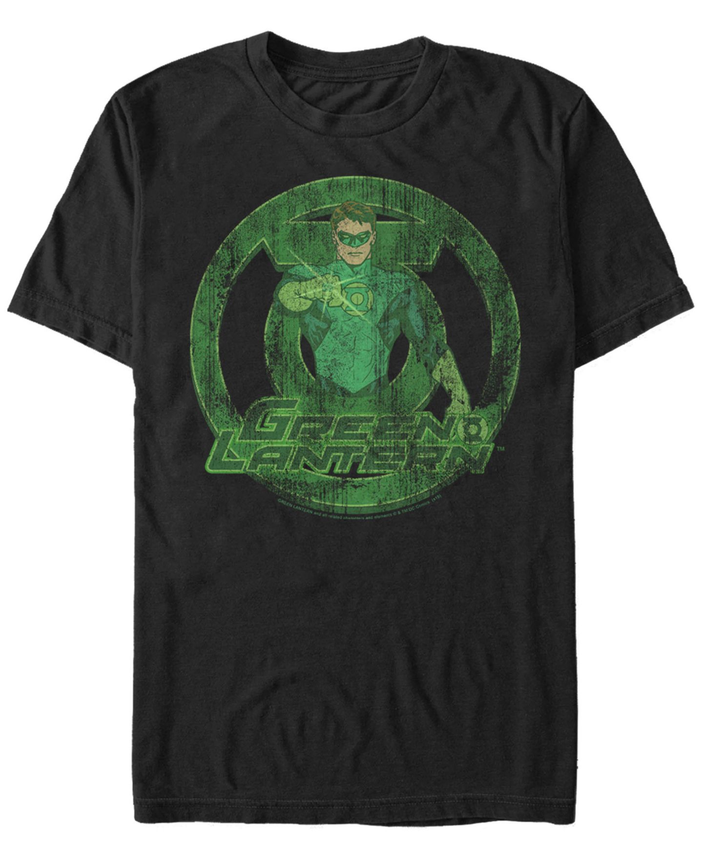 Мужская футболка Fifth Sun Dc Green Lantern Distressed Portrait Logo Short Sleeve — фото 1