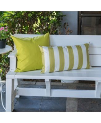 Olivia Stripe Indoor/Outdoor Decorative Pillow, 12" x 20"