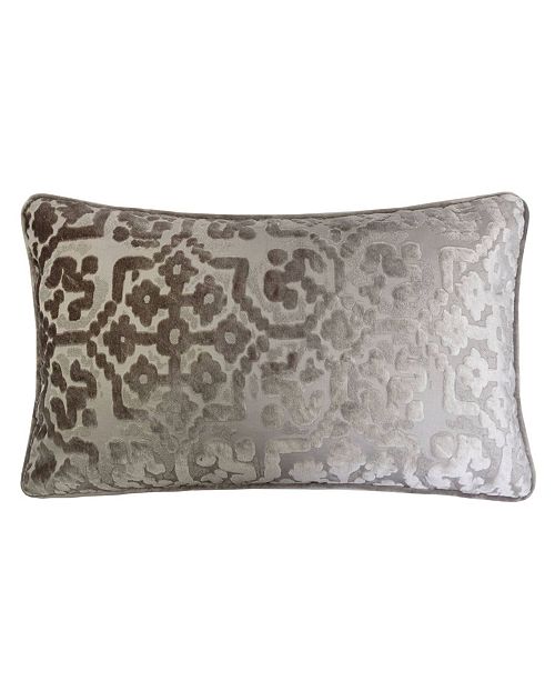 Homey Cozy Iris Modern Cut Velvet Rectangle Decorative Throw