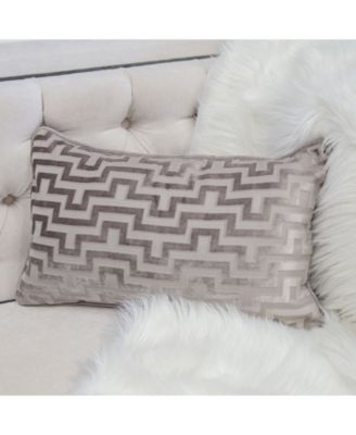 Jasmine Modern Maze Decorative Pillow, 12" x 20"
