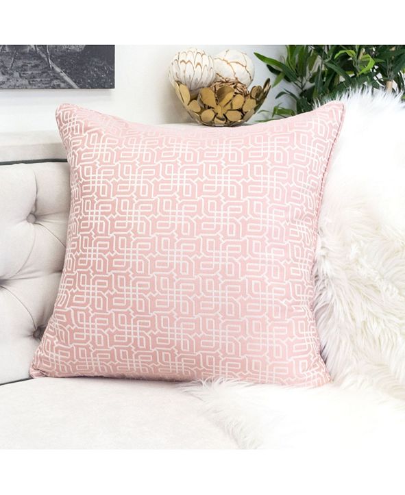 Homey Cozy Diana Jacquard Square Decorative Throw Pillow & Reviews