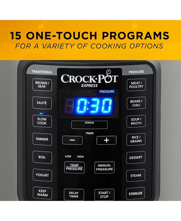CrockPot 10Qt. Express Crock MultiCooker with Easy Release Steam
