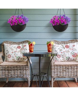 Hanging Planter Round-Espresso Brown (Large, 2-Pack)