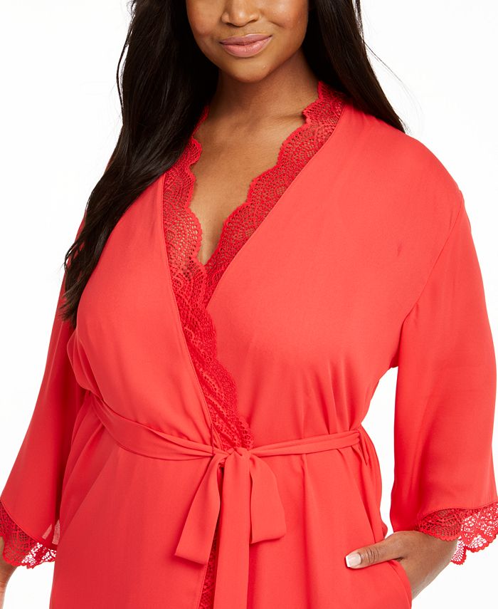 plus size chiffon robe