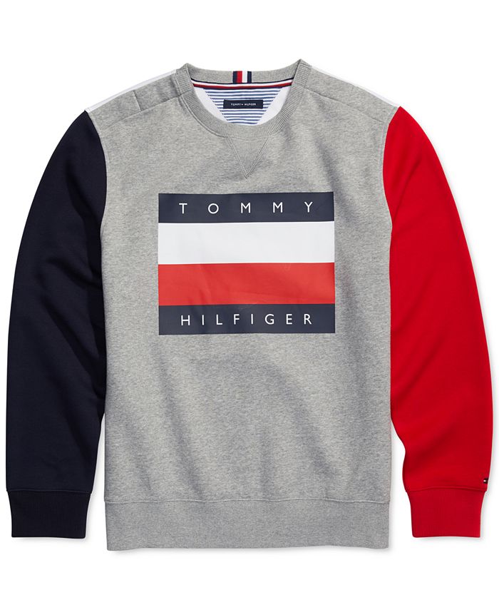 Tommy Hilfiger Men's Logo Graphic Sweatshirt, Created for Macy's ...