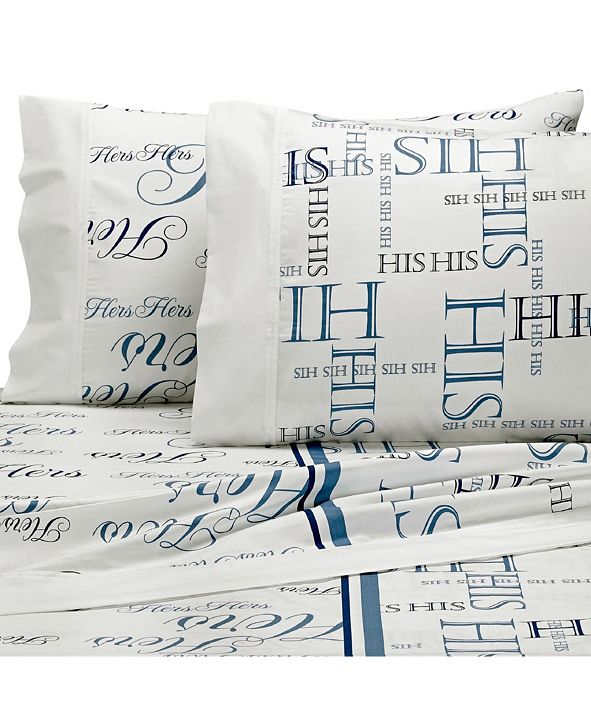 Bed Hog His and Hers Sheet Set of 4, 300 Thread Count ...