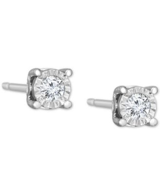 Diamond Stud Earrings (3/8 ct. t.w.) in 14k White, Yellow, or Rose Gold
