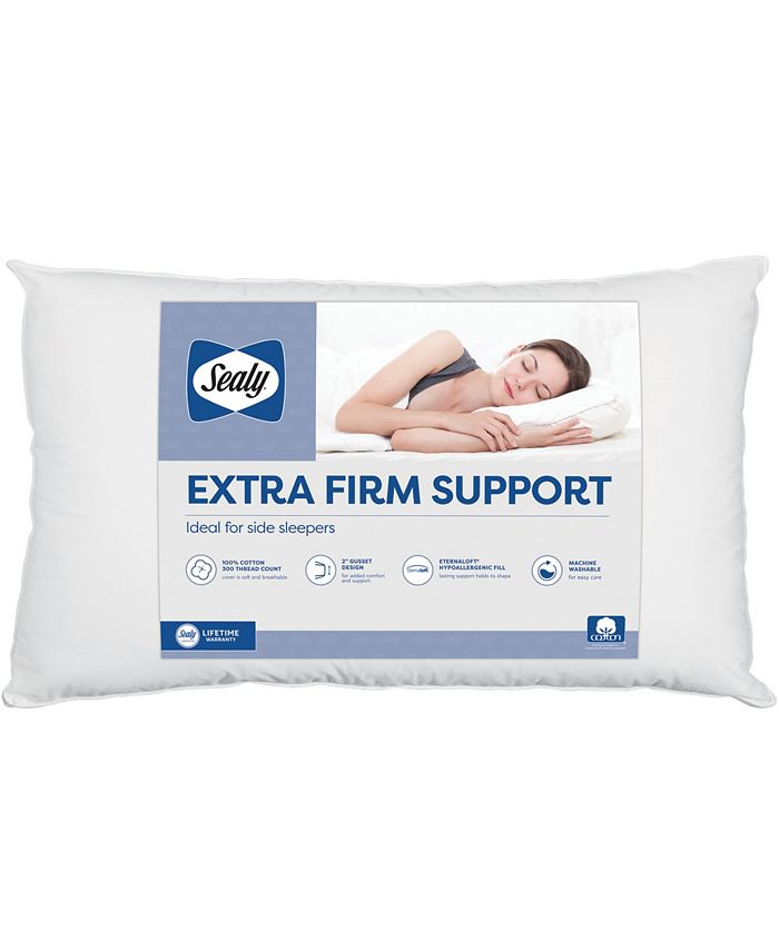 Sealy PRICEBREAK!Extra Firm Support Pillow for Side Sleepers, King Macy's