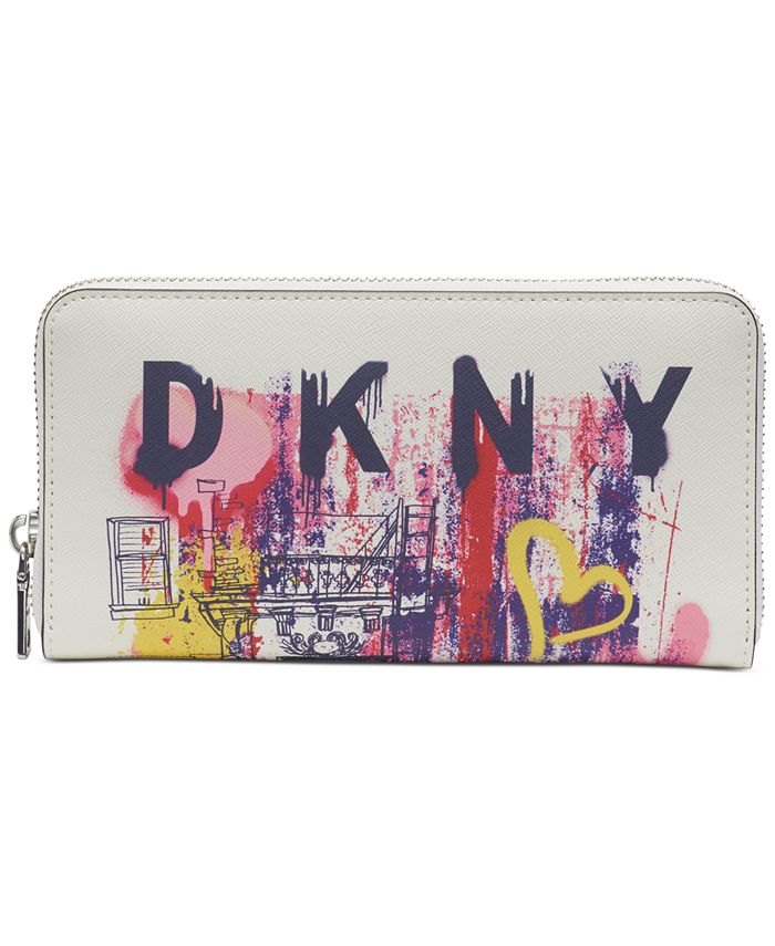 DKNY Bryant Large Leather ZipAround Wallet, Created for Macy's Macy's
