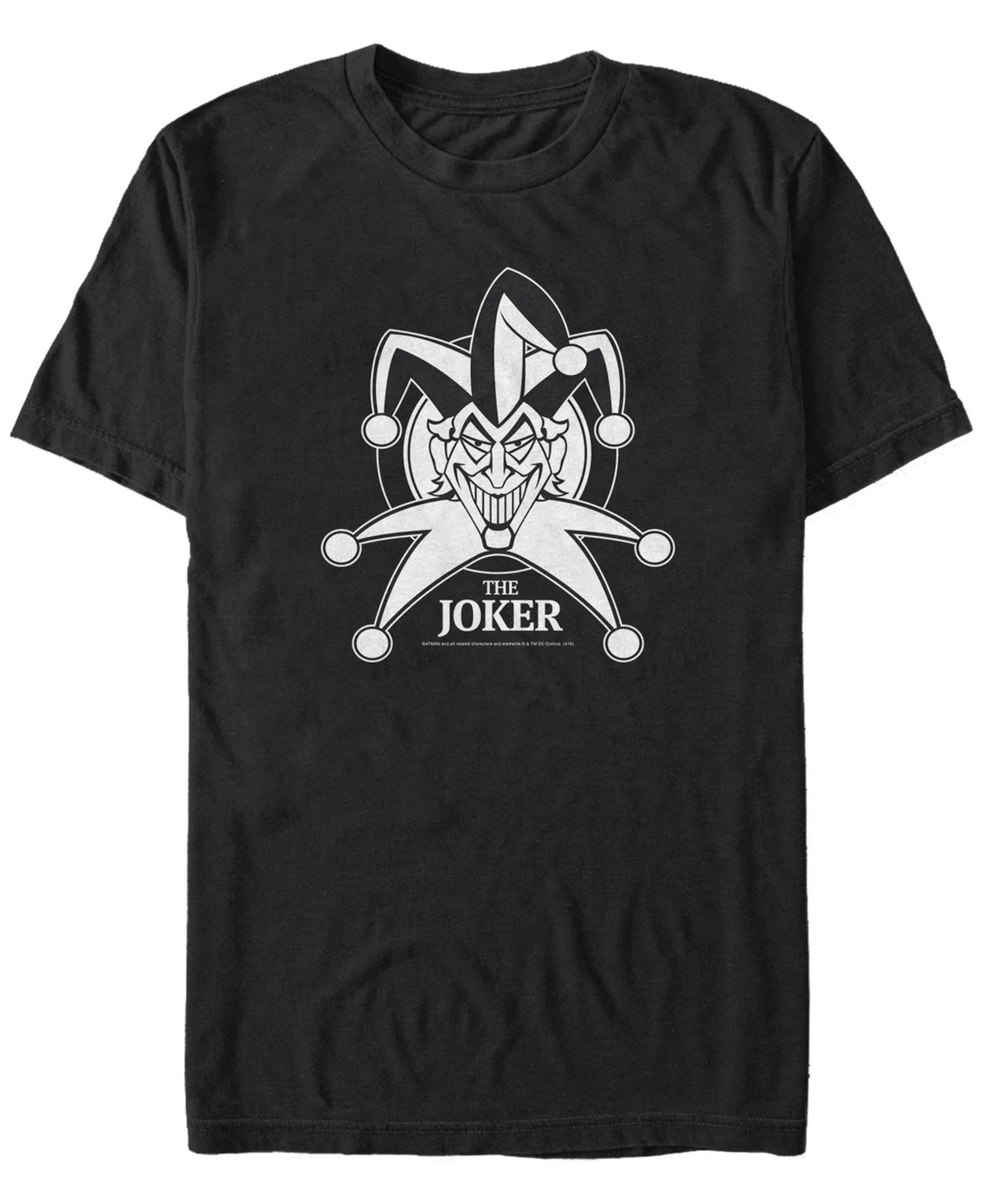 DC Men's Batman Creepy Joker Big Face Short Sleeve T-Shirt